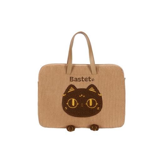 大英博物馆 巴斯特系列 萌猫刺绣手提包 电脑包 商品图5