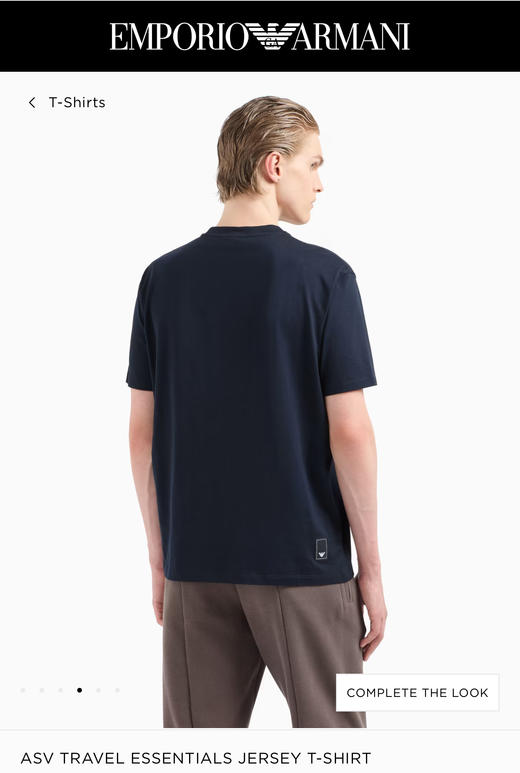 E@ ESS基础款 小标 丝光混纺 圆领短袖T恤 TX485 商品图1