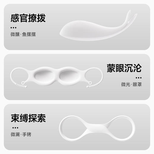 小怪兽白夜魔入戏套组鱼摆摆抑菌版情趣调教跳蛋眼罩手铐前戏撩拨 商品图2