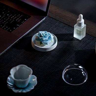 岚屿·花语系列手捏瓷花瓷器礼盒，一花一盏，非遗手艺，诠释诠释中国式浪漫 商品图8