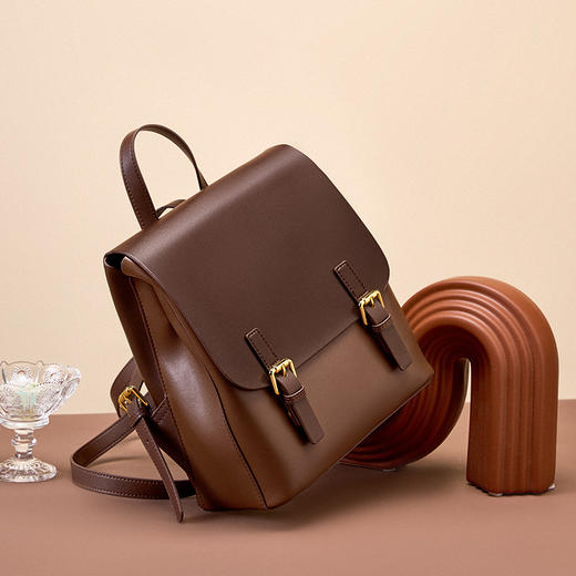 【预售3天】2025新款双肩包简约背包女双肩大容量旅行背包GZ2287 商品图3