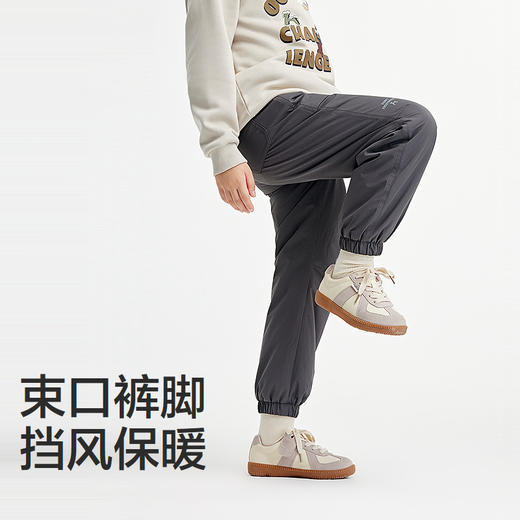 森马儿童长裤宽松束脚裤冬加绒保暖棉裤男童女童裤子休闲百搭 商品图3