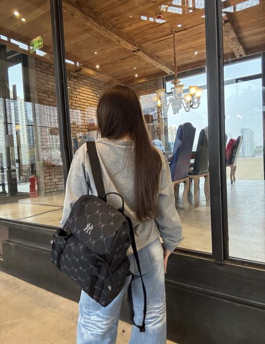 【专属】我的梦中情包#MLB男女情侣钻石老花双肩包大容量时尚背包，挖到宝了！ 商品图4