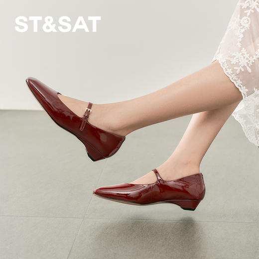 【赫本风】星期六轻奢优雅低跟玛丽珍SSD1111481 商品图2