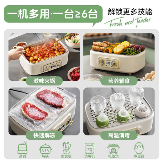 大宇 0塑不锈钢电蒸锅S30 多功能炖蒸煮锅 18L大容量 食品级材质 72小时发货 商品图2