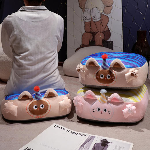 【清凉透气！冰豆豆蒲团坐垫】久坐凉感降温神器加厚榻榻米冰丝透气凉席屁垫夏季。ry 商品图1