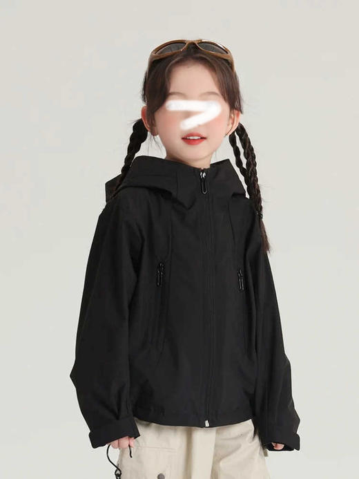 裁缝学苑TQ166连帽外套纸样儿童开衫冲锋衣上衣童装裁剪样板 商品图4