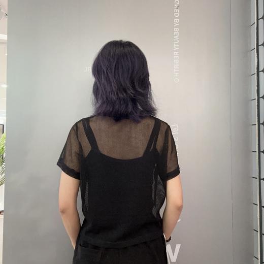 NYV领镂空透视上衣两件套50410（黑）夏季252150210321 商品图1