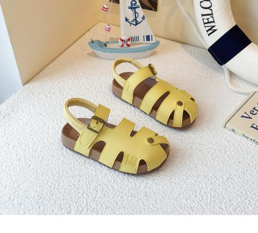 🔥2025 夏季爆款来袭‼️‼️ 【AFJI高品质设计款魔术贴皮质感凉鞋888】🏆轻奢质感，✅触感细腻柔软，✅耐磨耐脏 📍专为萌娃打造的高品质设计款魔术贴皮质感童鞋凉鞋💕 商品图4