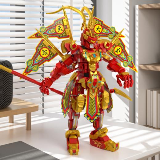 六一礼盒🔥必冲的超燃黄金机甲积木来啦‼️快疯抢❗线上同款199🌈【齐天大圣黄金机甲积木礼盒1大1小】❤️满足小朋友们的大圣梦，没有小孩子会不喜欢 💖 商品图6