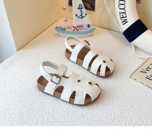 🔥2025 夏季爆款来袭‼️‼️ 【AFJI高品质设计款魔术贴皮质感凉鞋888】🏆轻奢质感，✅触感细腻柔软，✅耐磨耐脏 📍专为萌娃打造的高品质设计款魔术贴皮质感童鞋凉鞋💕 商品图3