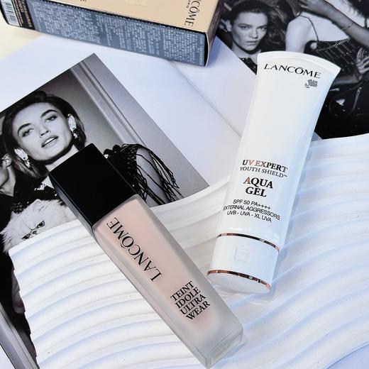 Lancome/兰蔻防晒底妆组合 （持妆粉底液 30ml+小白管 轻透水漾防晒乳 50ml 清爽型） 送礼盒礼袋 商品图2