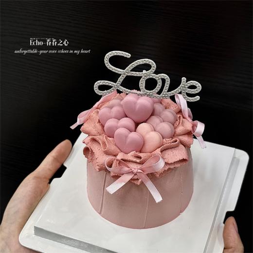 烤爱·眷眷之恋·情人节蛋糕·粉色爱心巧克力·高级出片·低糖纯动物淡奶油·生日蛋糕聚会团建下午茶【仅限深圳同城配送】 商品图1