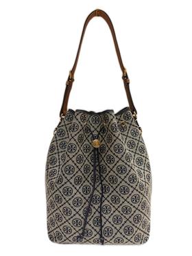 TORY BURCH 单肩包/水桶包女  169125-405-F 海军蓝色.（暂无品牌物料包装）