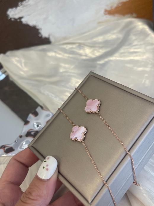 直发 梵克家同款的四叶草【单颗粉贝母手链】 商品图1