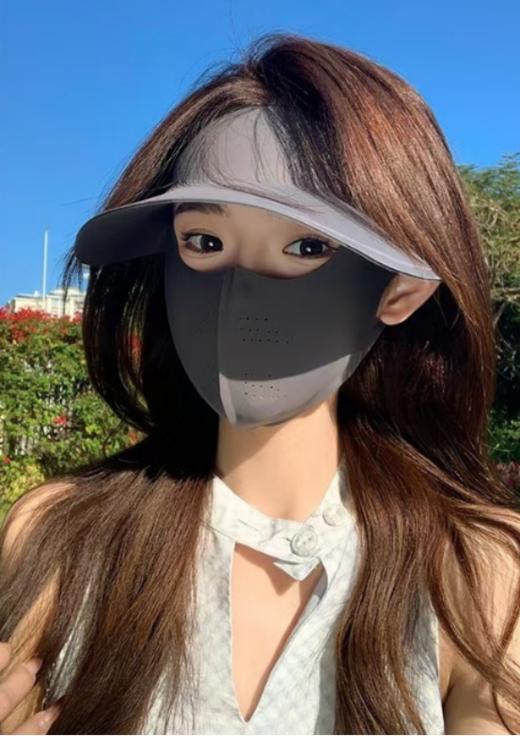 🎉对接源头工厂❗️ 💰19.9破价开团❗【新升级三合一防晒面罩组合】淘宝同款线上150+！ 一套=防晒帽+防晒面罩+防晒披肩，高颜值又防晒，还显脸小~  商品图4