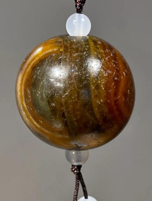 缠丝玛瑙椭圆大珠，顺丰包邮 商品图2