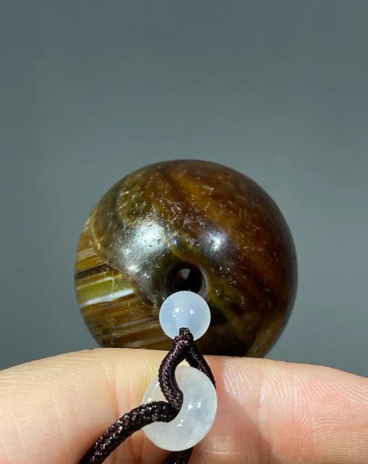 缠丝玛瑙椭圆大珠，顺丰包邮 商品图13