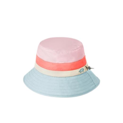shukiku 儿童防晒渔夫帽 粉蓝小象 M码 48cm-52cm 商品图0