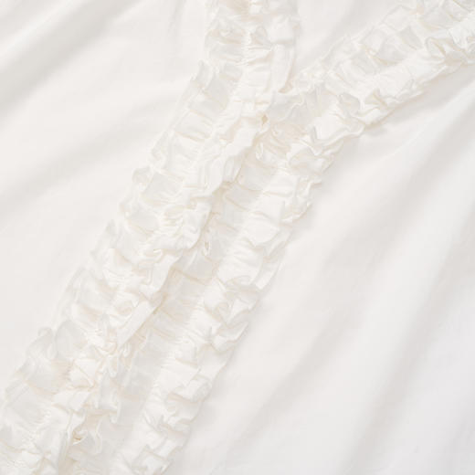 【2件9折】【Petit Bari】(多色)女士设计感木耳边法式小衫无袖衬衫 商品图9