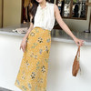 「K」洛诗琳气质印花半身裙2025夏季新款高腰显瘦真丝半裙女0901 商品缩略图1