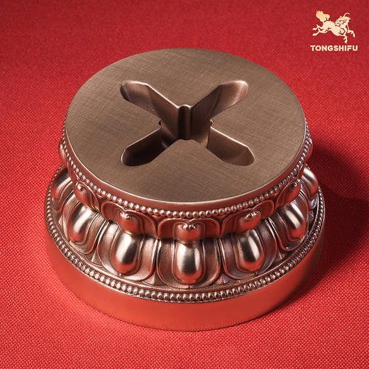 铜师傅《金刚杵底座》黄铜紫铜树脂底座 商品图3