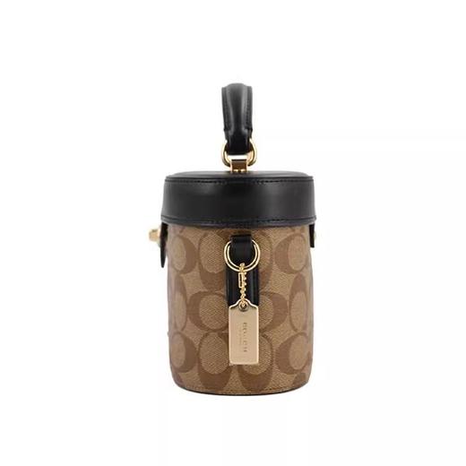 【礼盒礼袋*顺丰包邮】COACH蔻驰Kay20经典老花盒子包手提单肩斜挎包小号女款卡其色/香布雷 商品图8