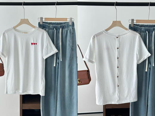 天丝爱心T（锁 商品图2