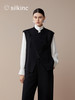 丝所｜S23N001 惊鸿斜襟马甲［ 黑A  / 白B  ] 商品缩略图6
