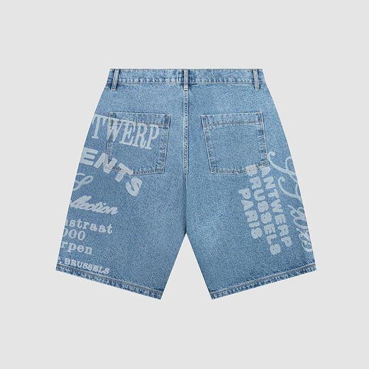 Arte ARTE PRINT SHORTS 印花宽松直筒牛仔短裤 商品图4