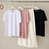 老米优品🎈 3-5天！品质nice，无拘束的体验感！《情侣款💏简约丝光棉纯色宽松tee 》垂感，丝滑，凉爽，不挑人 ！T250516B 商品缩略图3