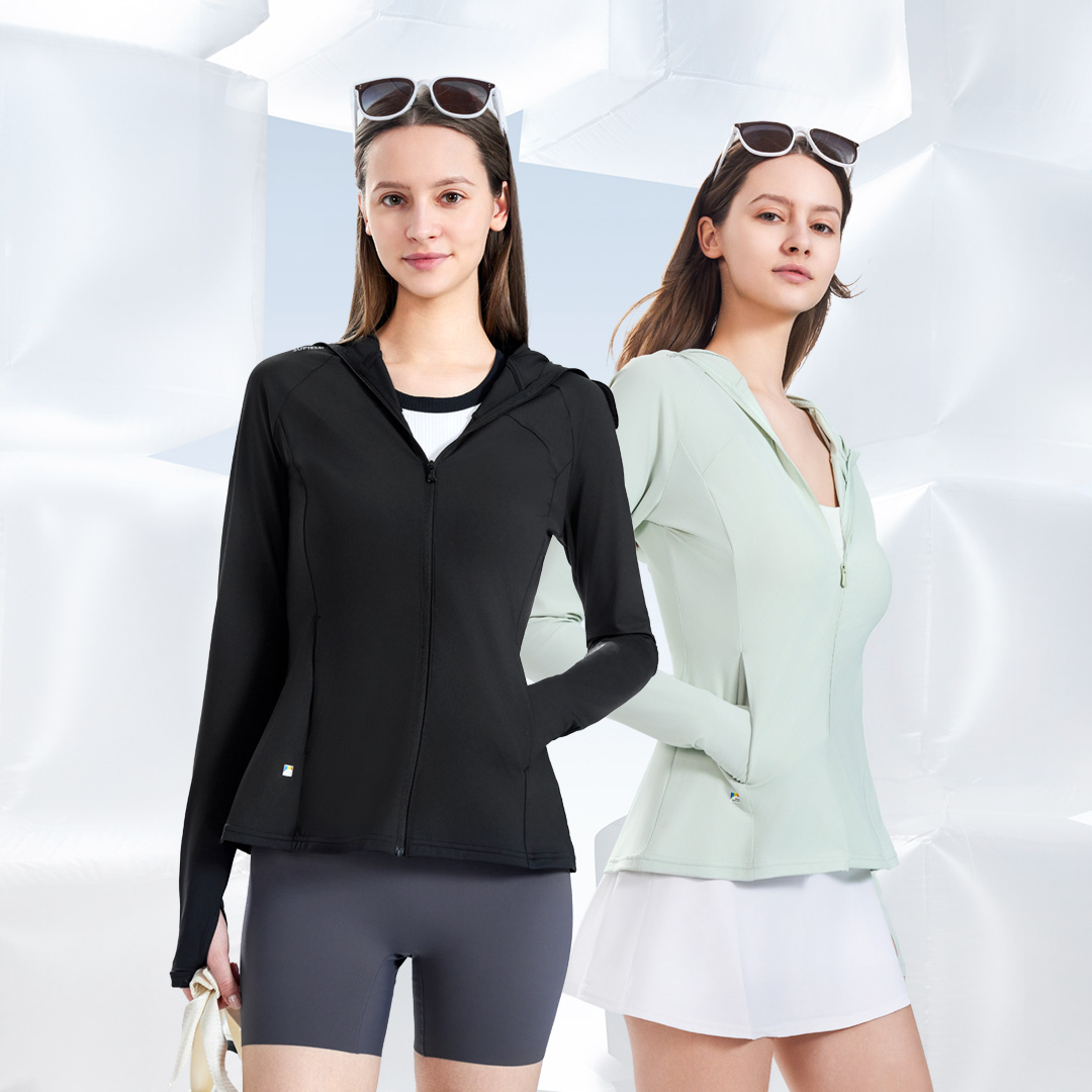 supield素湃防晒防紫外线修身显瘦人鱼摆收腰款防晒衣F572