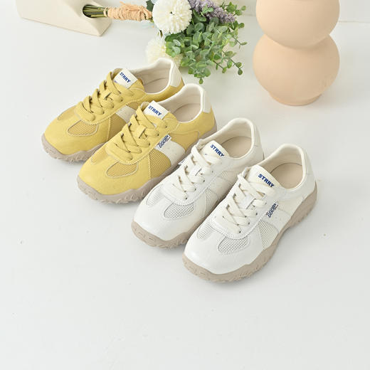 经典鲨2025夏季新品时尚韩版潮流网状透气跑步休闲德训鞋女KW313-529051 商品图1