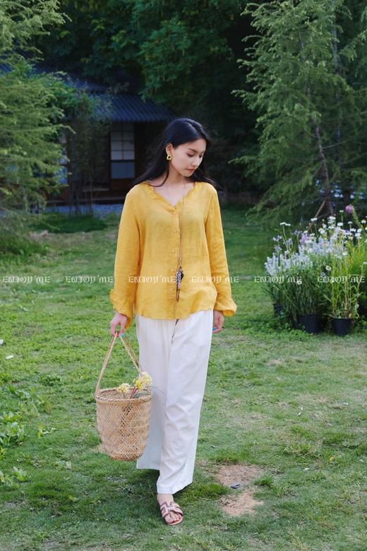 【门店同款】ENJOY夏季“后花园”简约长袖衬衫 162502345 商品图8