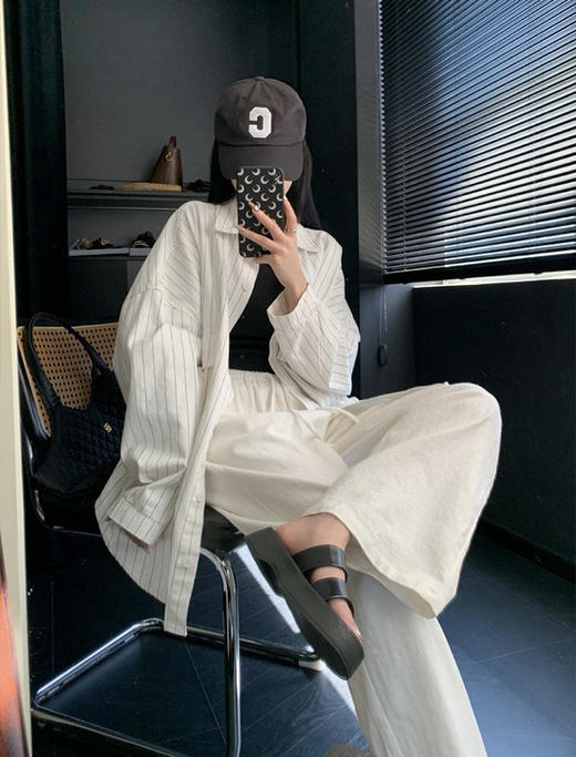 苎麻白裤（锁 商品图3