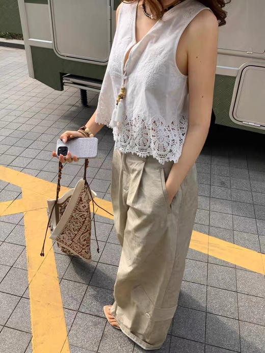 2505302 odtd 三色 刺绣 马甲 商品图5