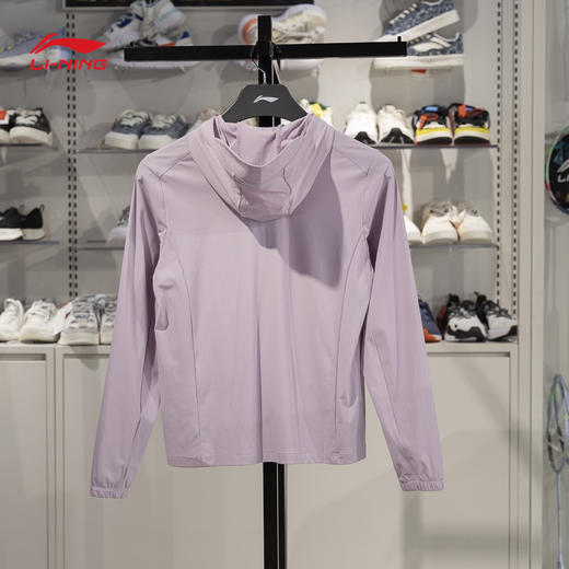 李宁运动风衣女子2025夏季健身系列防晒冰感舒适针织外套AFDV980 商品图3