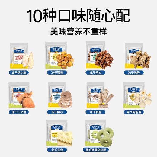 【68任选8件宠物零食随心搭】伯纳天纯宠物冻干零食犬猫通用狗狗猫咪 商品图3