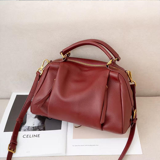 【预售3天】波士顿女包2025新款大容量多功能时尚手提包小众单肩包YM6055 商品图8