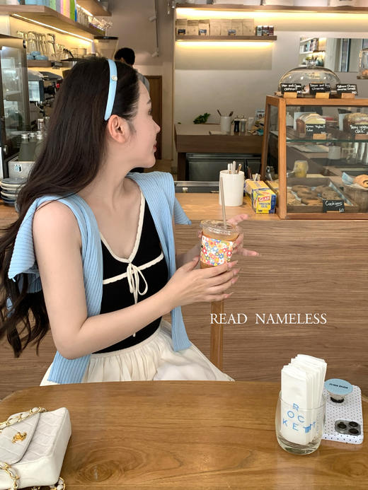 Read Nameless /Baby蓝冰丝开衫+白色天丝蓬蓬裙裤 2025/5/17 商品图13