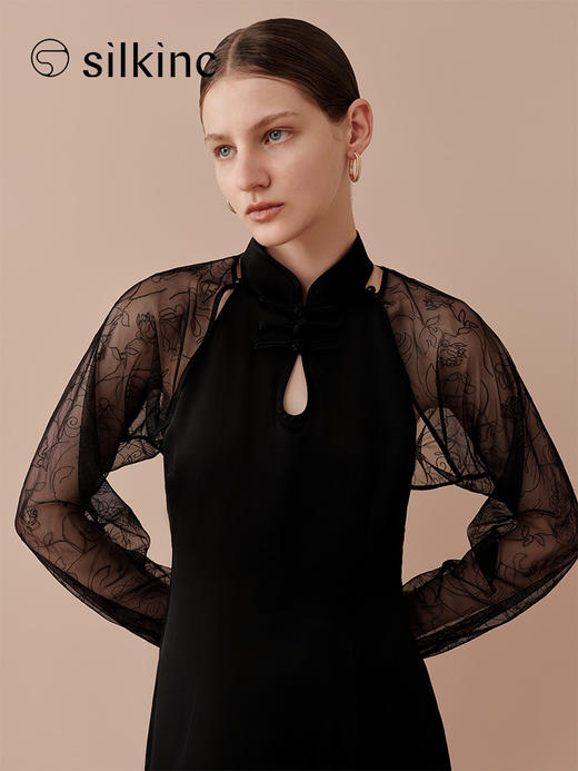 丝所｜24W025A 两件套蕾丝连衣裙［ 黑 ] 商品图9