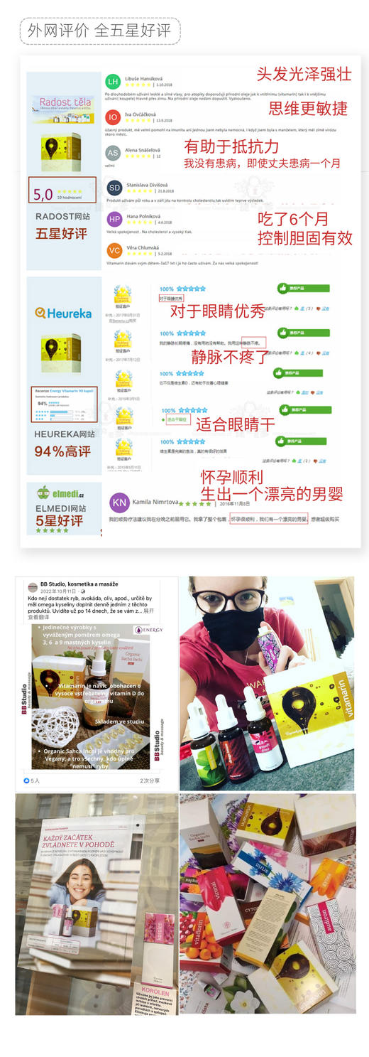 更适合孩子的鱼油！捷克 ENERGY安能聚鱼油高纯度 含DHA+EPA老人孕妇小孩成人适用90粒  孕期三宝 商品图4