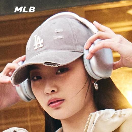 【MLB个性磨破棒球帽】MLB男女logo软顶棒球帽鸭舌帽春夏新款 商品图4