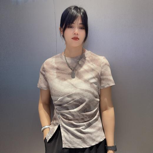 MY流行花色修身小衫50401（白）夏季 152530020321 商品图0