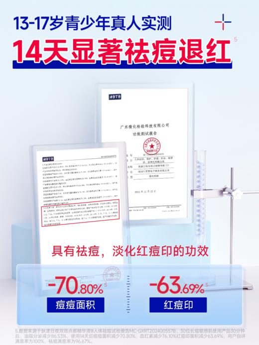 肤漾青少年祛痘套装控油祛痘舒缓修护青春期男学生女孩清洁洗面奶（送抗痘乳50ml*1） 商品图1