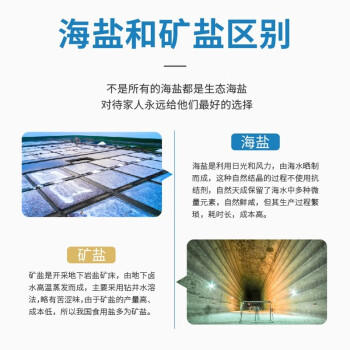 闽盐 生态未加碘海盐调味料天然无抗结剂盐巴福建盐业福建贡盐250克*3 /粮油调味 /调味品 /盐 商品图1