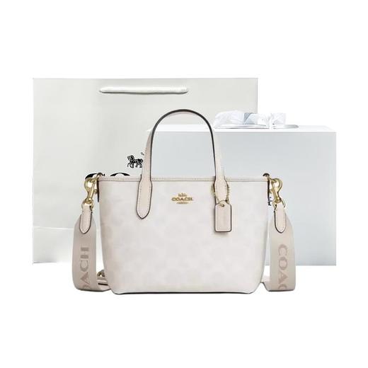  【送礼盒礼袋 】COACH/蔻驰 经典老花mini city 15小号单肩斜挎手提包托特包  香港直邮 商品图3