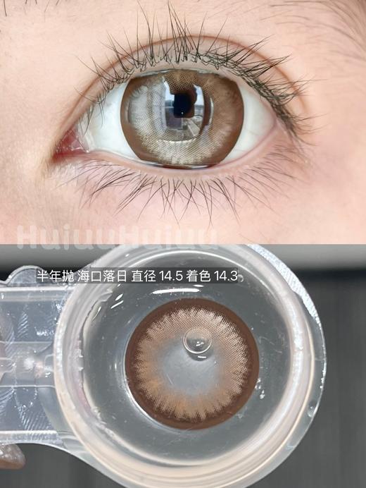 【新品半年抛】SUPERBIGCON-半年抛新品-海口落日 棕-14.5mm【0-800度 无525/575】 商品图1