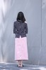 TYNVIE 粉色牛仔毛边腰带荷叶边前开衩半身裙 商品缩略图10