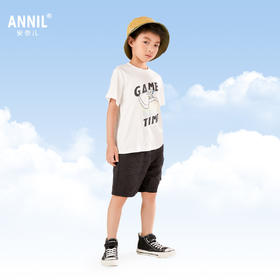 男童全腰梭织短裤夏季新款安奈儿童装EB526134